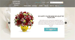Desktop Screenshot of leesportflowershoppa.com